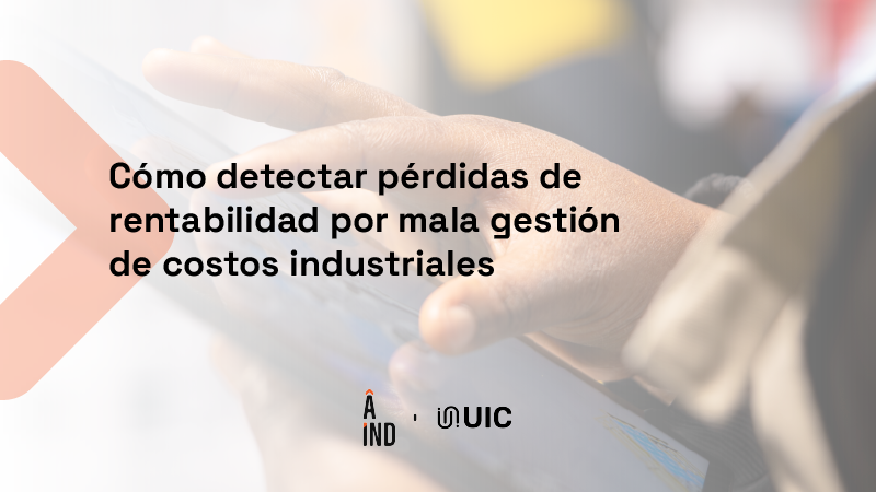 Gráfico de rentabilidad por línea de producto industrial con señales de alerta