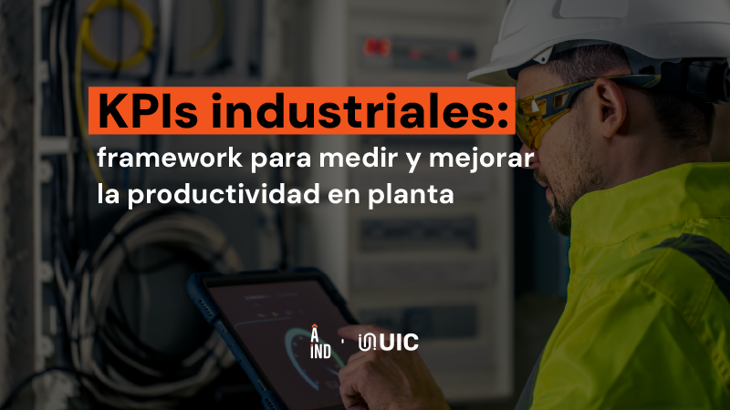 Tablero de KPIs industriales con OEE, rendimiento y calidad