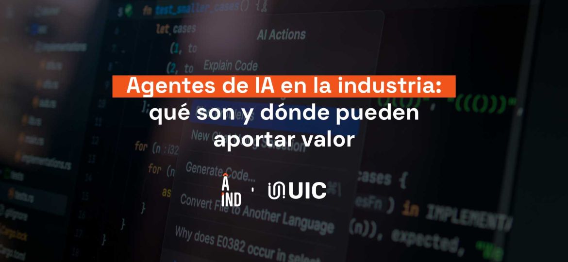 Arquitectura de agentes de IA conectados a procesos industriales