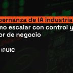 Comité ejecutivo industrial revisando políticas y cartera de casos de IA