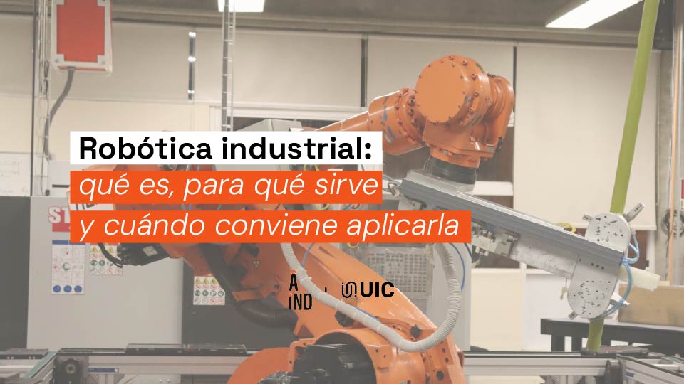 Brazo robótico industrial trabajando en una celda de producción automatizada